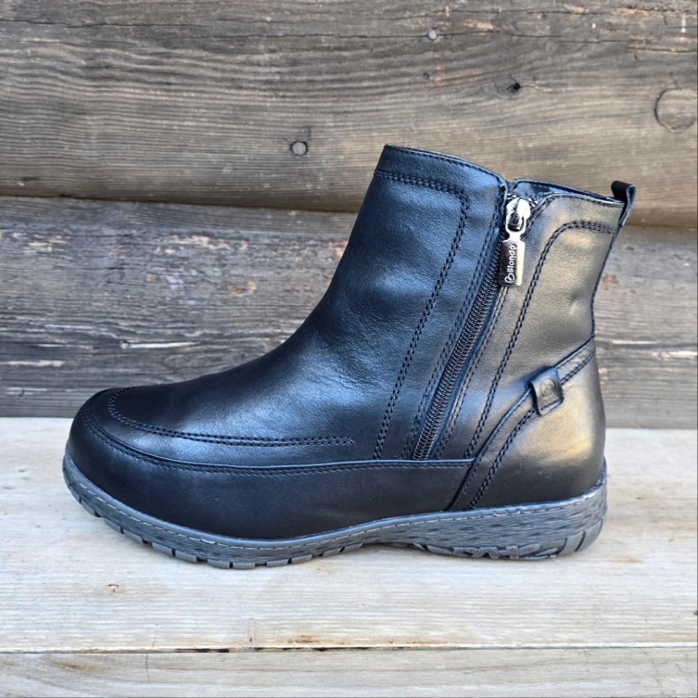 ✨️Blondo NEW Alessa Black Leather, Aqua Protect, Insulated Winter Bootie. 9WW - Picture 15 of 15